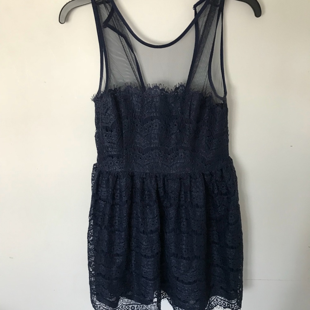 Navy lace dress